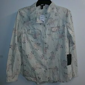 Forever21 Med vintage look blouse